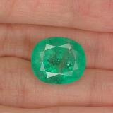 14mm x 12.5mm Emerald 10ct Oval Facet in Green