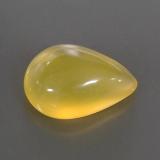 5 carat Yellow Pear Cabochon Fire Opal 15mm x 11