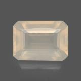 4 carat Orange White Octagon Facet Fire Opal 12.5mm x 9