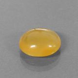 10.5x9 Fire Opal 2.5ct Oval Cabochon in Yellow Orange