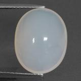 7 carat Yellow White Oval Cabochon Fire Opal 15mmx12mm