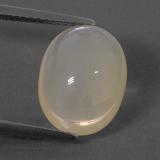 4 carat Yellow White Oval Cabochon Fire Opal 13x10mm