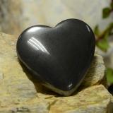 24 ct Opaque Heart Cabochon Hematite 20.5x19mm