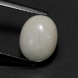 10x8 Howlite 2.5ct Oval Cabochon in Greyish White