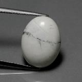 8 ct Opaque Oval Cabochon Howlite 16.5mm x 12.5