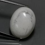8 ct Opaque Oval Cabochon Howlite 16mm x 12.5mm