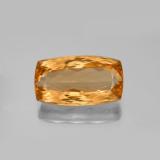 7 carat Golden Orange Cushion Cut Imperial Topaz 15mm x 8.5