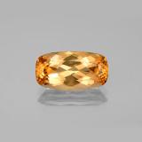 3 ct VVS Cushion Cut Imperial Topaz 13x7mm