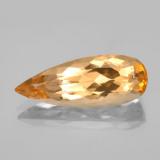20mmx8mm Imperial Topaz 6ct Pear Facet in Golden Orange