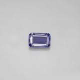 0.4 carat Violet Blue Octagon Facet Iolite 6mm x 4mm