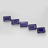 2.5 carat Violet Blue Octagon Facet Iolite 6x4mm