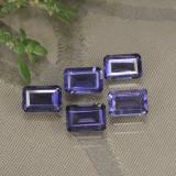 6mmx4mm Iolite 3ct Octagon Facet in Violet Blue
