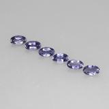 1 carat Violet Blue Oval Facet Iolite 5mm x 3mm