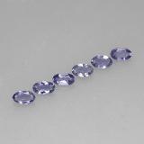 1 carat Violet Blue Oval Facet Iolite 5x3mm