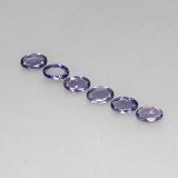 5x3 Iolite 0.9ct Oval Facet in Violet Blue