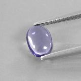 7x5 Iolite 0.6ct Oval Cabochon in Violet Blue