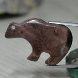 48 carat Multicolor Carved Bear Jasper 38mmx24.5mm