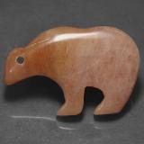 38.5mm x 25 Carved Bear Jasper 50ct