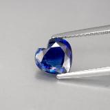 1.5 carat Blue Heart Facet Kyanite 8mmx7.5mm