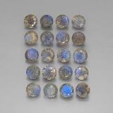 4.5mm Round Facet Labradorite 8ct
