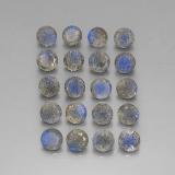8 carat Multicolor Round Facet Labradorite 4.5mm