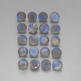 8 ct Transparent/Translucent Round Facet Labradorite 4.5mm