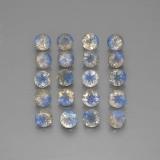 8 ct Transparent/Translucent Round Facet Labradorite 4.5 mm
