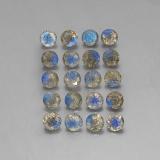 8 ct Transparent/Translucent Round Facet Labradorite 5mm