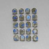 4.5 mm Labradorite 8ct Round Facet in Multicolor