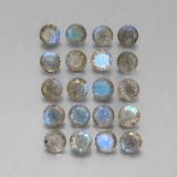 4.5 mm Round Facet Labradorite 7ct