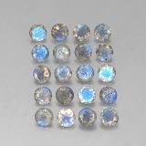 8 ct Transparent/Translucent Round Facet Labradorite 4.5 mm
