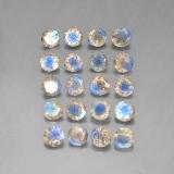 4.5 mm Labradorite 8ct Round Facet in Multicolor