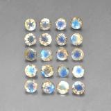 4.5mm Labradorite 8ct Round Facet in Multicolor