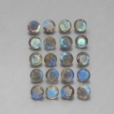 4.5 mm Labradorite 8ct Round Facet in Multicolor
