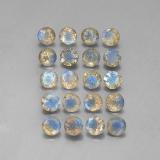 8 ct Transparent/Translucent Round Facet Labradorite 4.5 mm