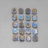 5mm Round Facet Labradorite 8ct