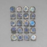 4.5mm Round Facet Labradorite 8ct