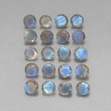 5mm Round Facet Labradorite 8ct