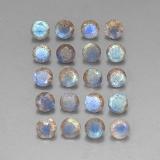 4.5mm Round Facet Labradorite 8ct
