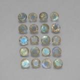 4.5mm Labradorite 7ct Round Facet in Multicolor