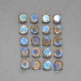 4.5mm Labradorite 7ct Round Facet in Multicolor