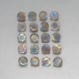 4.5 mm Labradorite 7ct Round Facet in Multicolor