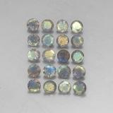 4.5mm Labradorite 7ct Round Facet in Multicolor