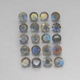 4.5 mm Round Facet Labradorite 8ct