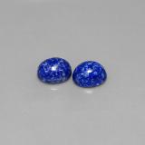 3 ct Opaque Oval Cabochon Lapis Lazuli 8mm x 6.5mm
