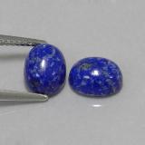 8x6.5mm Lapis Lazuli 3ct Oval Cabochon in Royal Blue