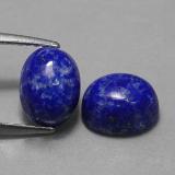 4 carat Royal Blue Oval Cabochon Lapis Lazuli 8mm x 6.5mm