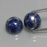 8 mm Round Cabochon Lapis Lazuli 6ct