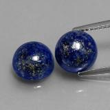 8mm Round Cabochon Lapis Lazuli 6ct