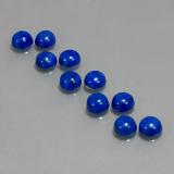6mm Round Cabochon Lapis Lazuli 9ct
